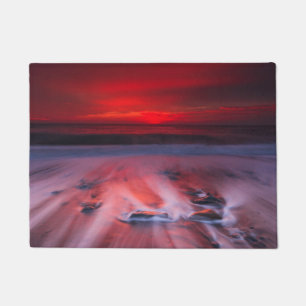 Felpudo Amanecer sobre el mar tempestuoso