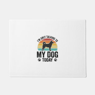 Felpudo Amante de Perros Divertido Diseño de Cita Vintage