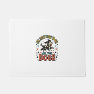 Felpudo Amante de Perros Divertido Mascota Vintage Diseño