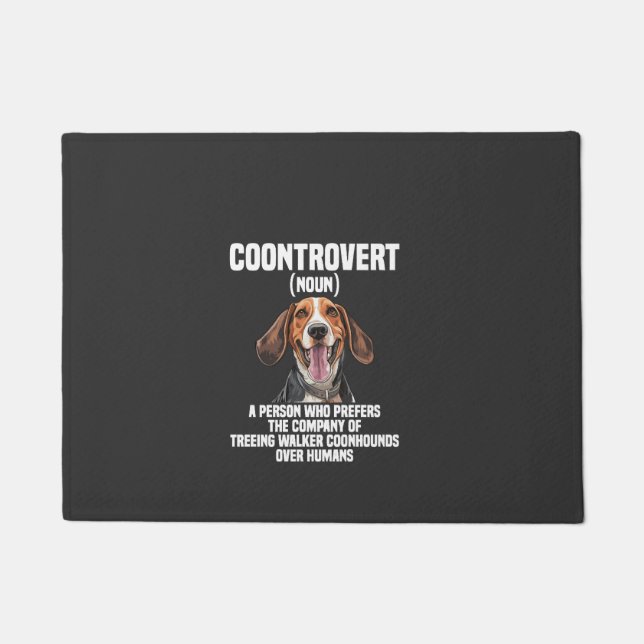 Felpudo Amante del Coonhound Walker Treeing Perro Coontrov (Anverso)