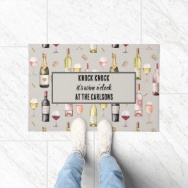 Felpudo Amante del Vino Hora del Vino 
