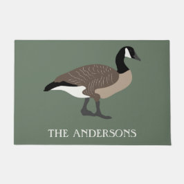Felpudo Amantes de las aves Canadá Ilustracion Geese perso