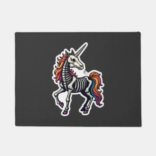 Felpudo Amantes de Unicornios Esqueleto Divertidos Disfraz