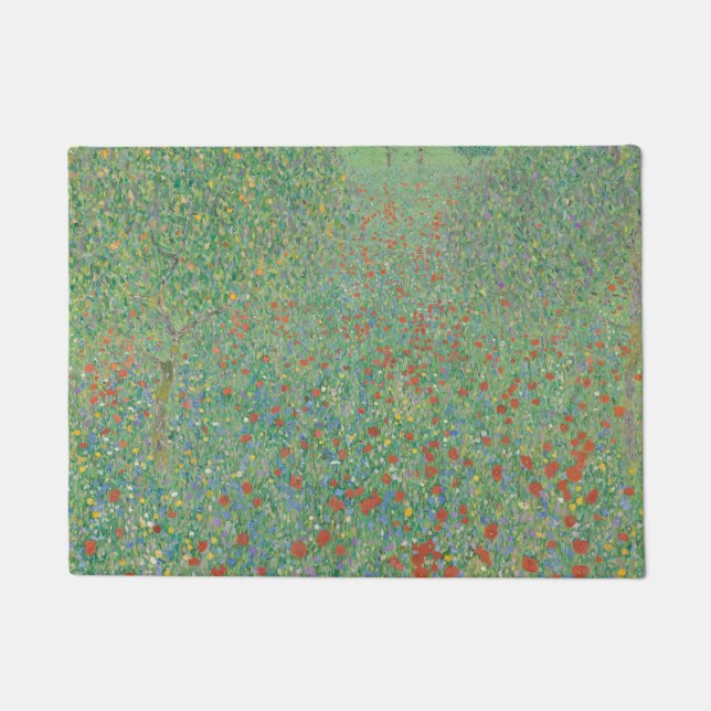 Felpudo Amapolas en Flor - Gustav Klimt (Anverso)