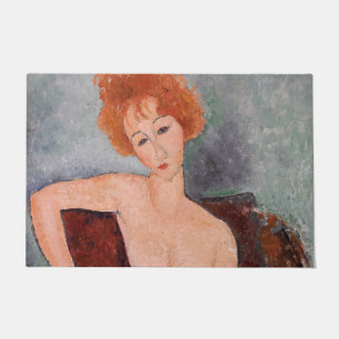 Felpudo Amedeo Modigliani - Vestido nocturno Chica pelirro