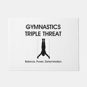 Felpudo Amenaza SUPERIOR del triple de la gimnasia
