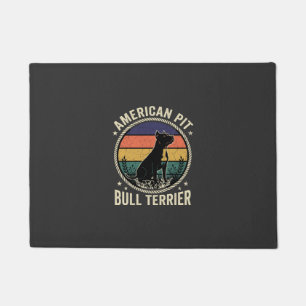 Felpudo American Pit Bull Terrier Perro Cuerda Atardecer V