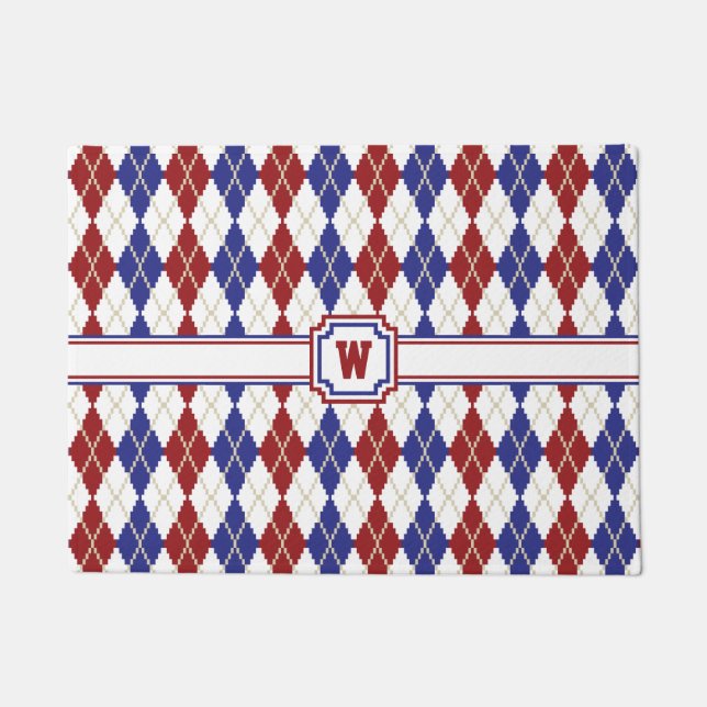 Felpudo Americana Argyle Doormat (Anverso)