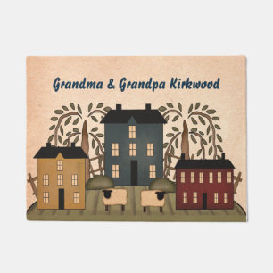 Felpudo Americana Folclore Art Personalizado Door Mat