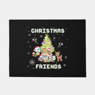 Felpudo Amigos de Navidades hábiles