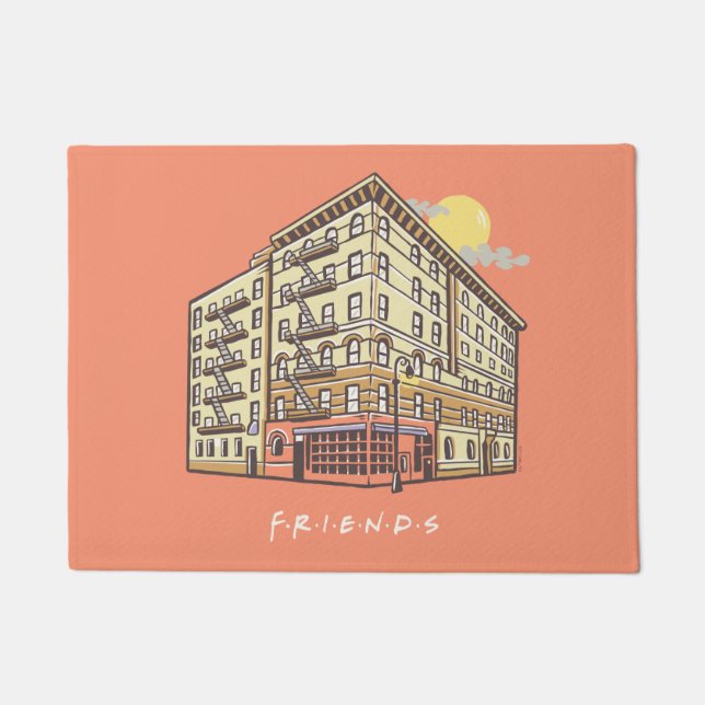 Felpudo AMIGOS™ | Edificio de apartamentos de Mónica (Anverso)
