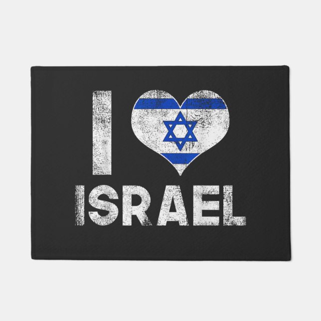 Felpudo Amo a Israel (Anverso)