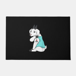 Felpudo Amo a Mamá Tattoo Goat Funny Mors Day Mascota