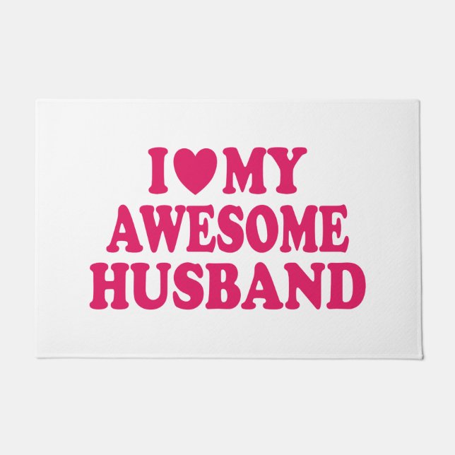 Felpudo Amo A Mi Esposo Increíble (Anverso)