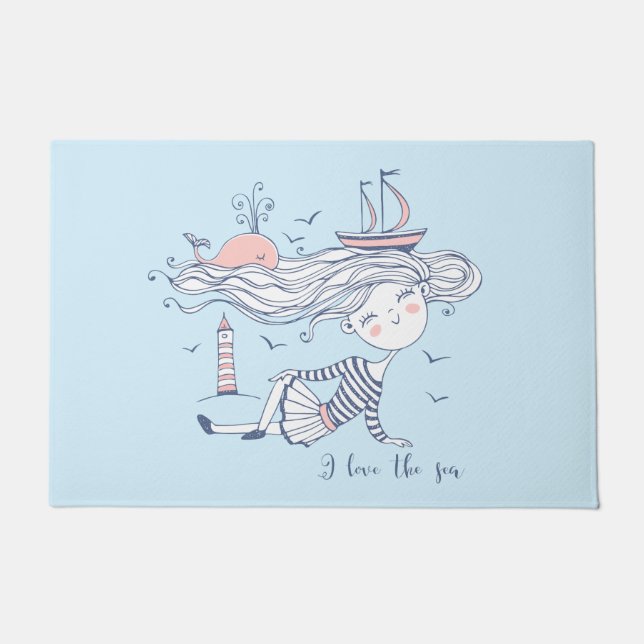 Felpudo Amo el mar Cívico Náutico (Anverso)