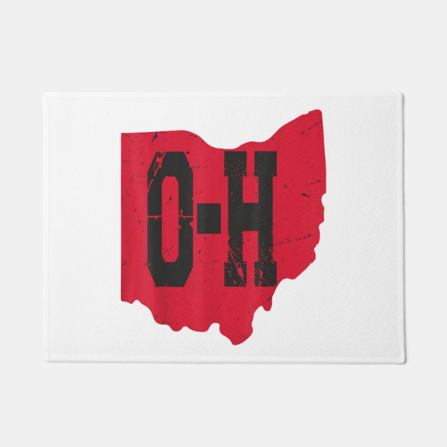 Felpudo Amo Mi Guión Hogar Ohio Buckeye State (Anverso)