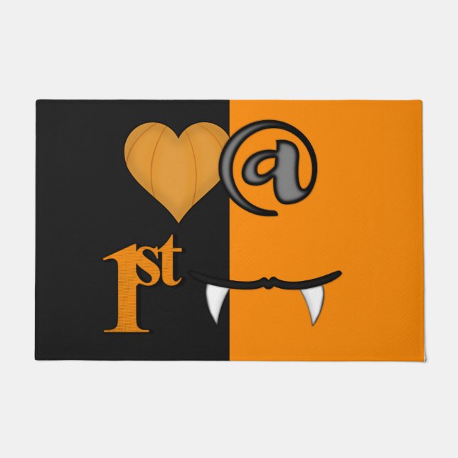 Felpudo Amor a Primera Mordida Halloween (Anverso)