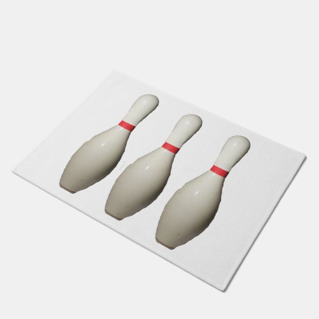 Felpudo Amor Bowling Pins Door Mat (Angular)