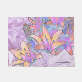 Felpudo Amor de lirio pastel 