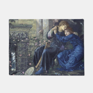 Felpudo Amor entre las ruinas (de Edward Burne-Jones)