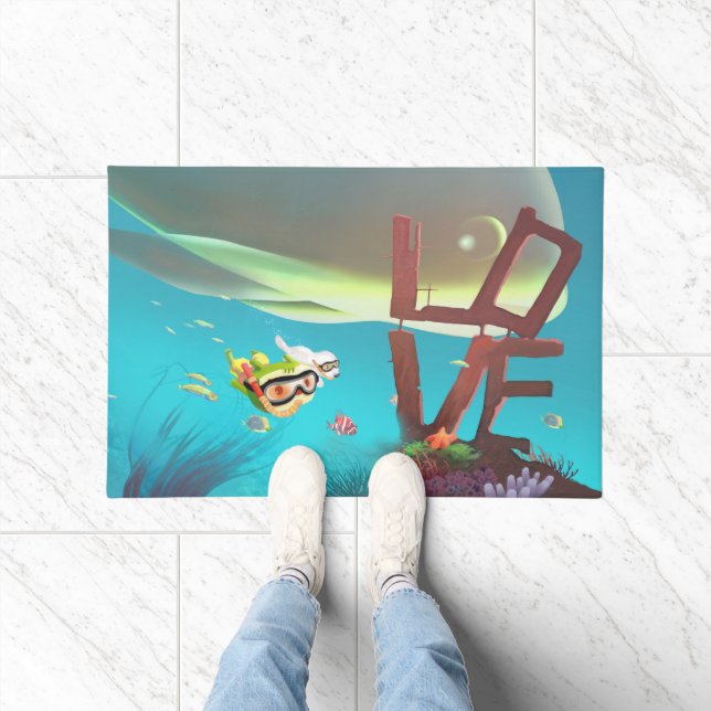 Felpudo Amor submarino (Interior)