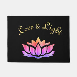 Felpudo Amor y diseño floral ligero de Lotus