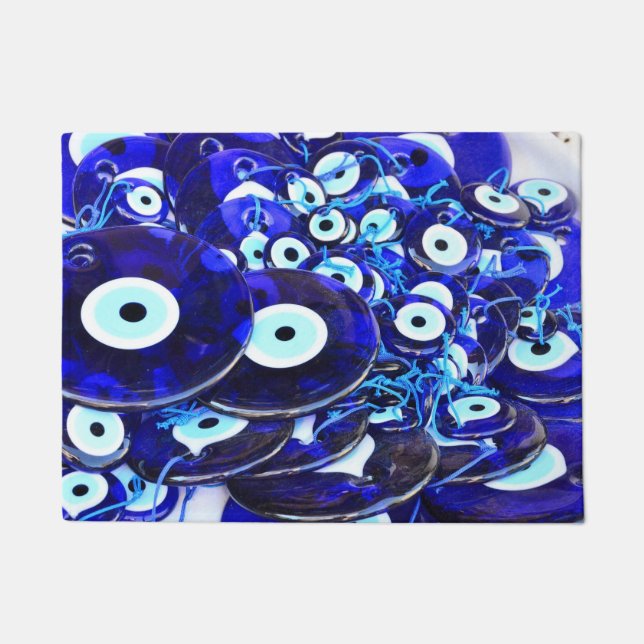 Felpudo Amullos Blue Evil Eye (Anverso)