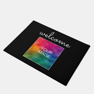 Felpudo Añadir la foto de su imagen aquí Personalizado de