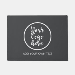Felpudo Añadir su propio logotipo Gris sencillo