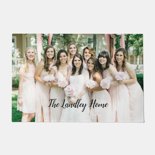 Felpudo Añadir su propio Personalizado fotográfico (Anverso)