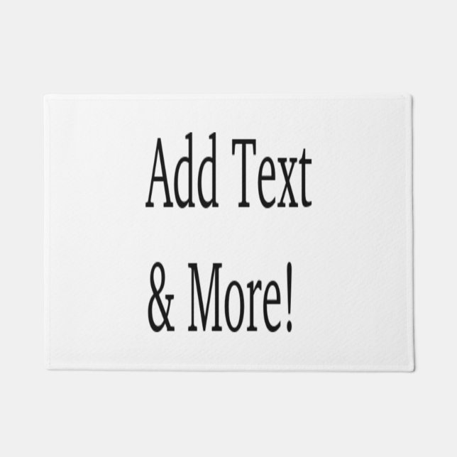 Felpudo ¡Añadir texto y más! Personalizar Su Propio Person (Anverso)