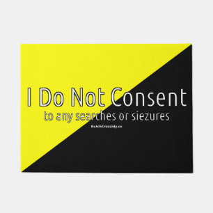 Felpudo Ancap - no consiento Doormat