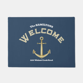Felpudo Anchor Custom Name and Text Nautical