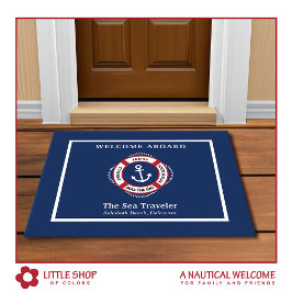 Felpudo Anclaje de bienvenida náutica a bordo del conserva