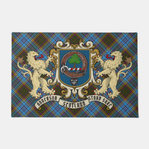Felpudo Anderson Clan Badge & Tartan