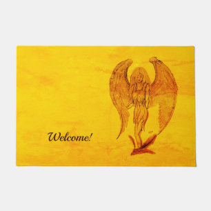 Felpudo Ángel al estilo tatuaje