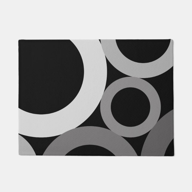 Felpudo Anillos modernos de mediados del siglo (Anverso)