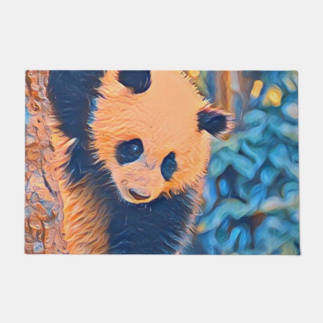 Felpudo animal smartmix: panda (Anverso)