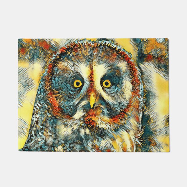 Felpudo AnimalArt_Owl_003 (Anverso)