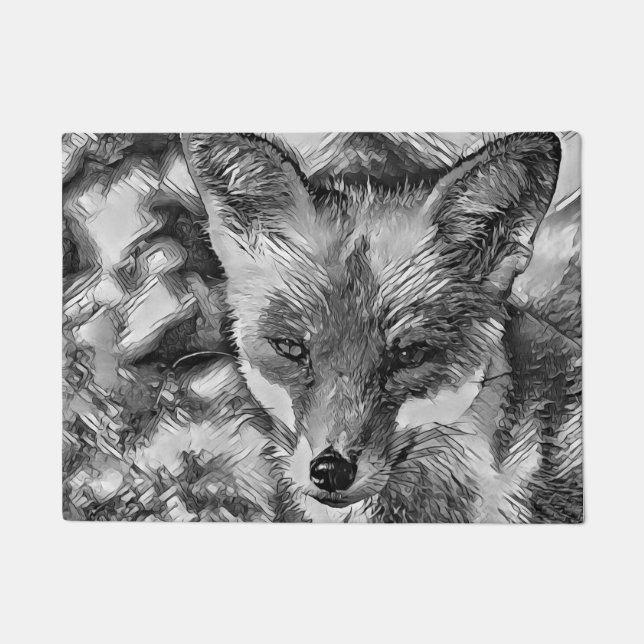 Felpudo AnimalArtBW_Fox_001 (Anverso)
