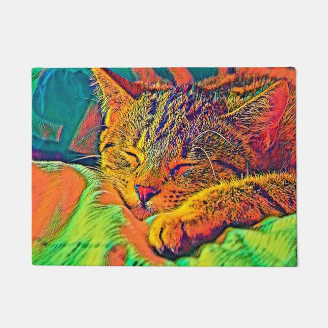 Felpudo AnimalColor_Cat_07 (Anverso)