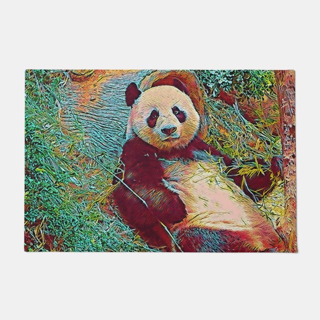Felpudo animales populares - Panda 1 (Anverso)