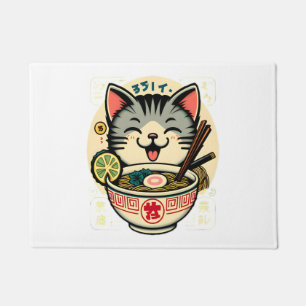 Felpudo Anime ga Kawaii Cat Noodle japonés