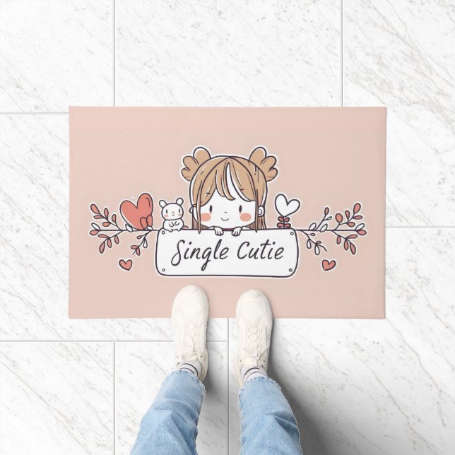 Felpudo Animé Kawaii Soltera Linda (Interior)