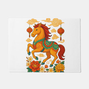 Felpudo año lunar chino caballo
