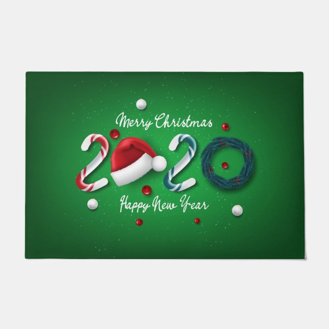 Felpudo Año Nuevo 2020 Y Navidades Door Mat (Anverso)