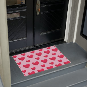 Felpudo Antecedentes de San Valentín con amor al corazón