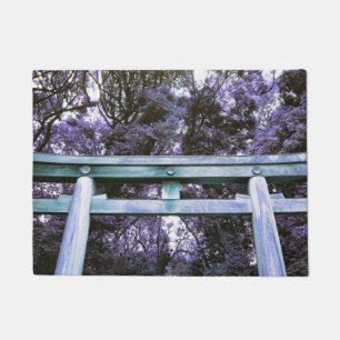 Felpudo Antigua puerta del santuario Meiji en el Parque Yo