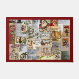 Felpudo Antiguos Navidades victorianos Arte de Collage Eph