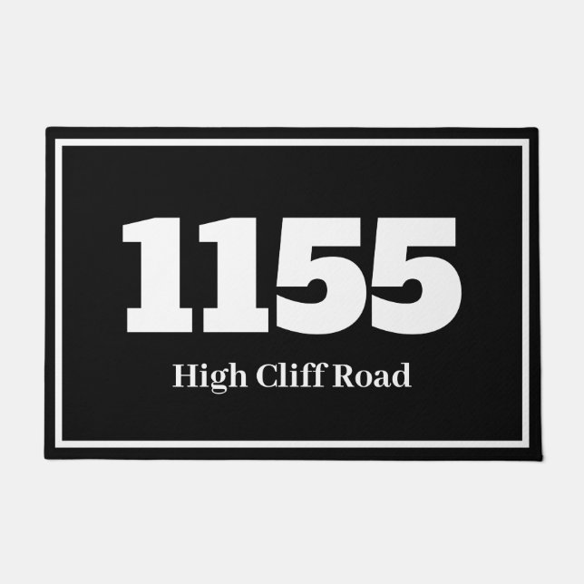 Felpudo Apartamento plano Doormat-House o lugar de trabajo (Anverso)